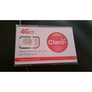 CLARO 4G LTE DOMINICAN REPUBLIC SIM CARD Travel, free shipping